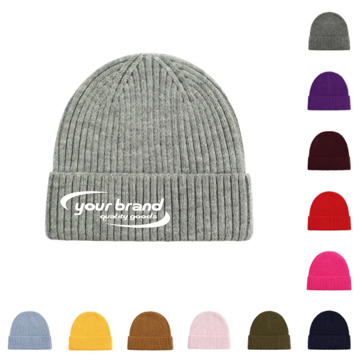 Classic Men's Warm Winter Hat Acrylic Knitted 3