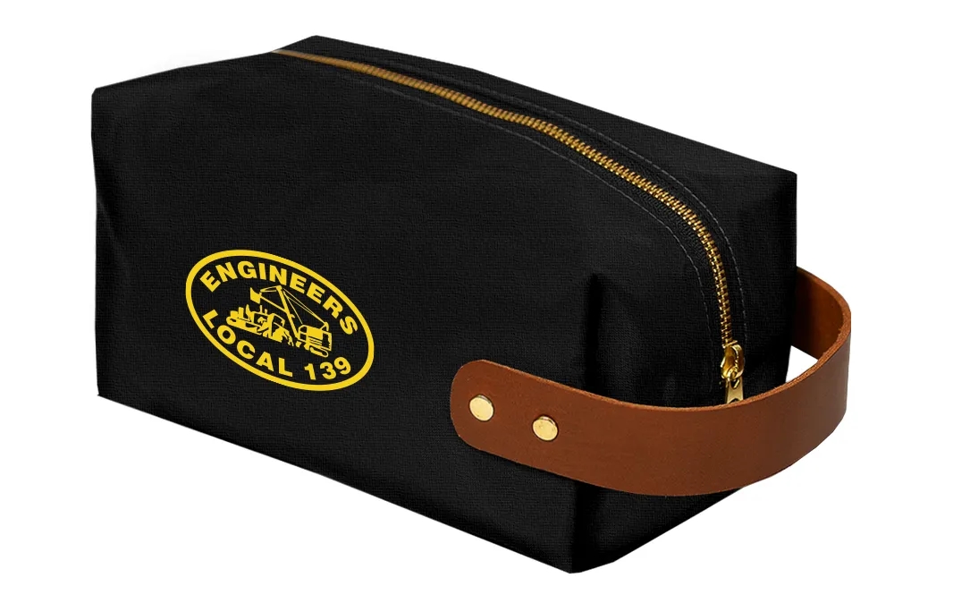 Canvas Dopp Kit with Vegan Leather Handles 3