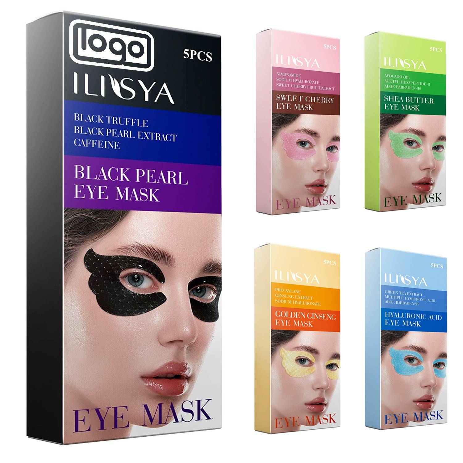 5 Packs Collagen Butterfly Shaped Eye Mask 3