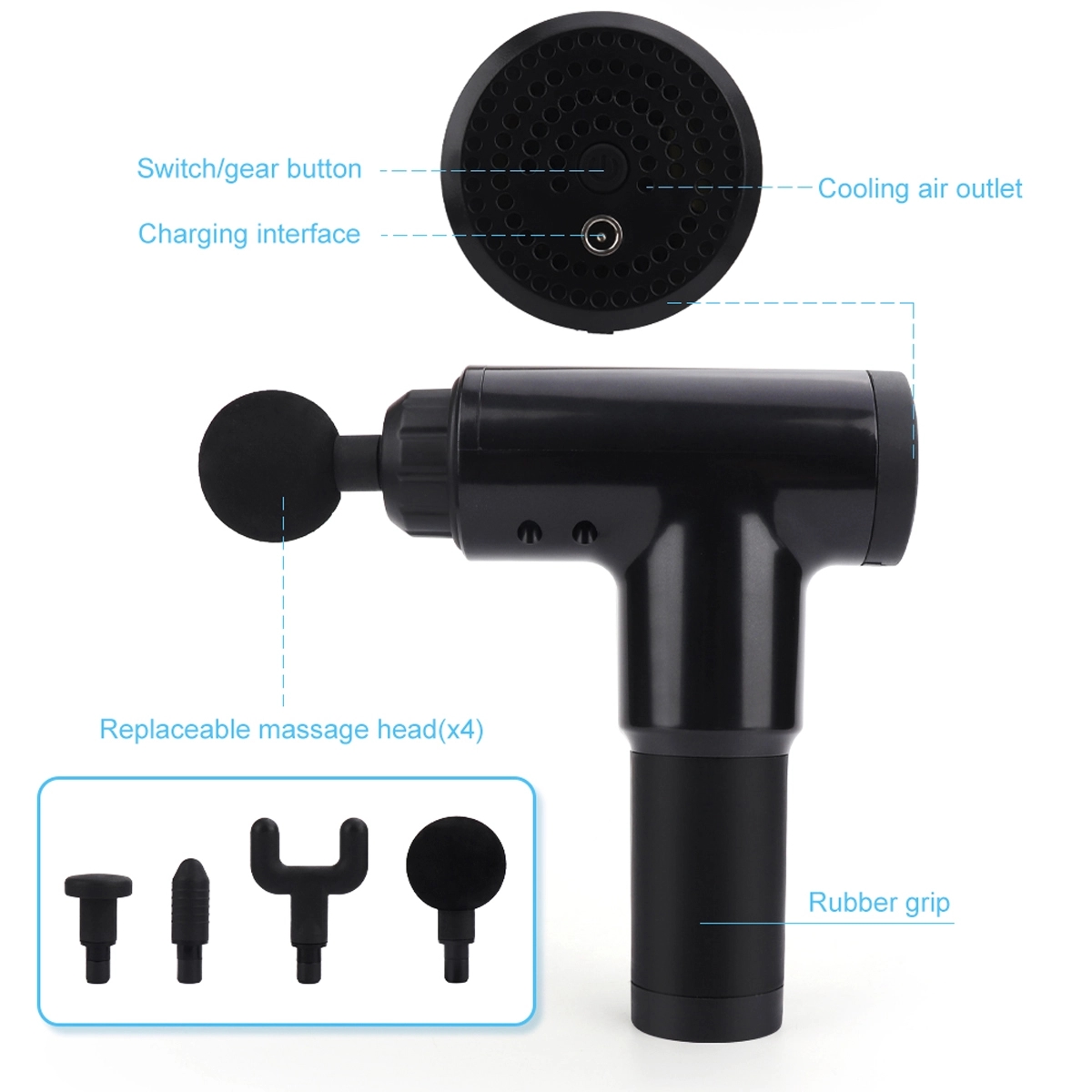 6 Speeds Massage Gun 5