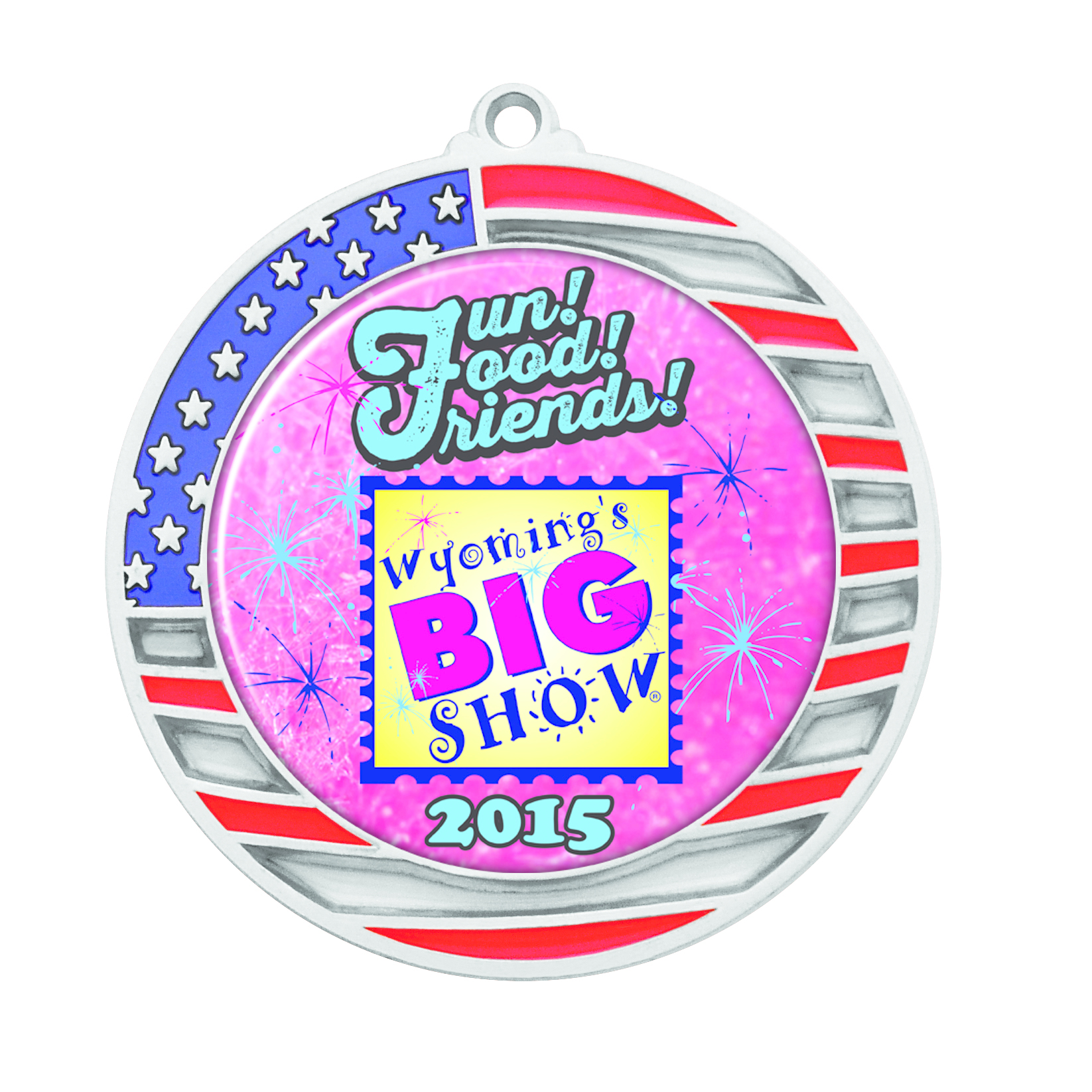 Express Vibraprint™ American Flag Insert Medallion (2-3/4") 2