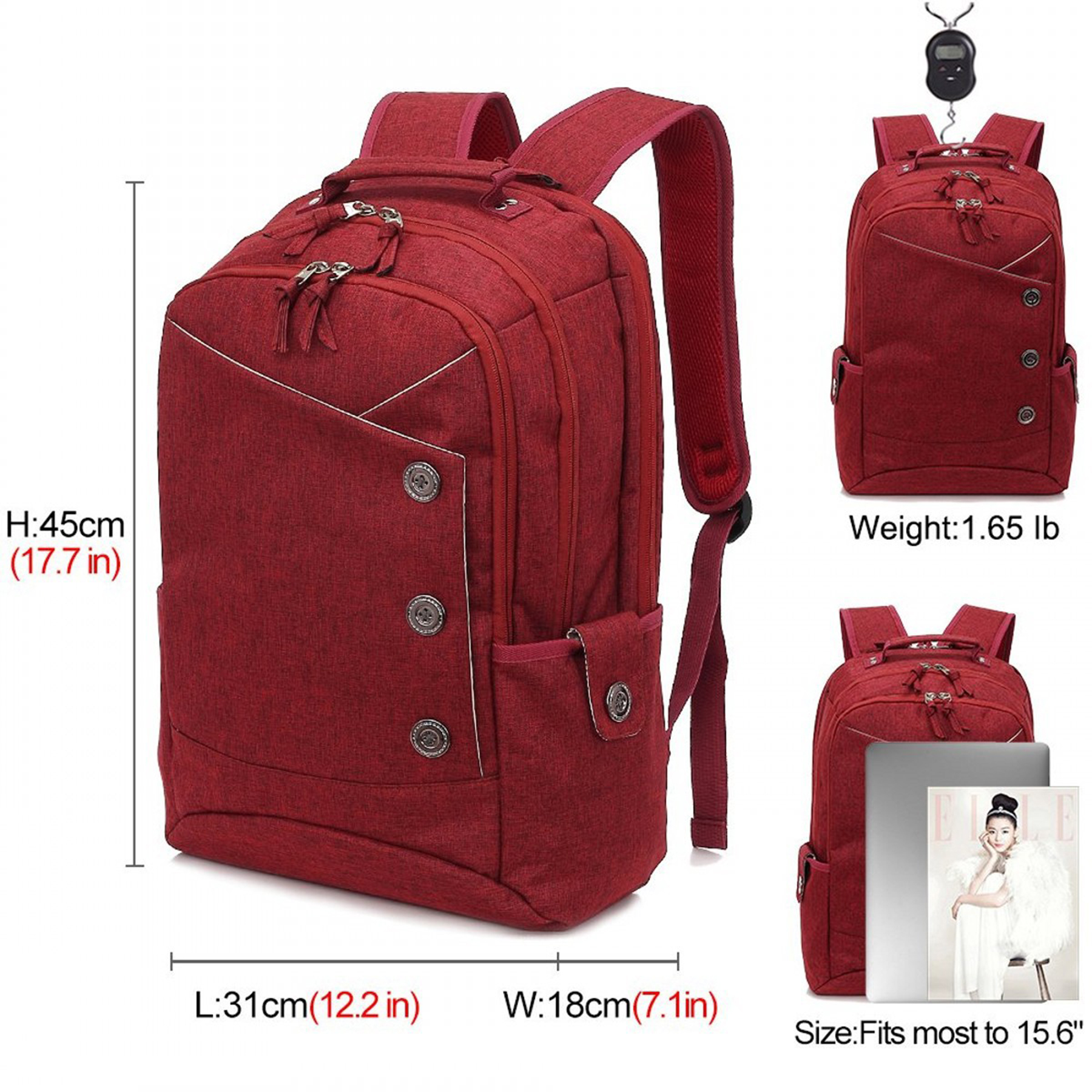 Water Resistant Travel Backpacks With Usb Charging 4