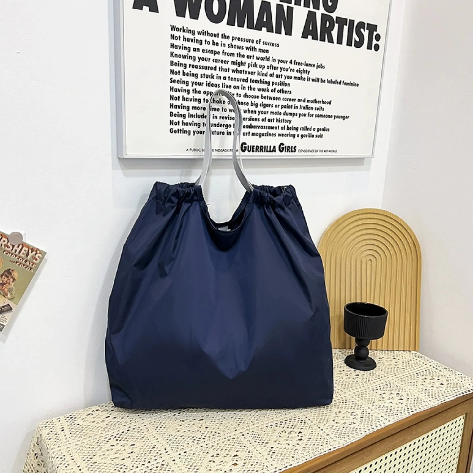 Foldable Market Shopping Bag Reusable Tote For Groceries, custom tote bag with logo imprint 2