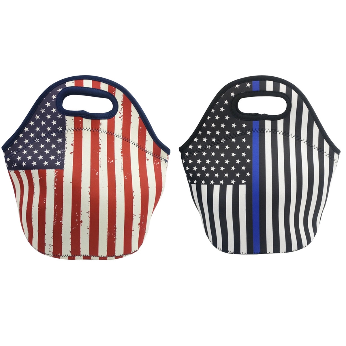 Zippered Neoprene Lunch Tote Bag 5