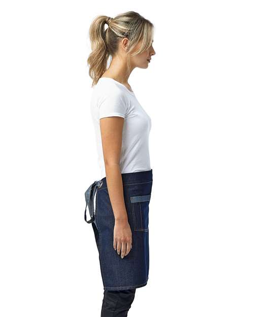 Domain Contrast Denim Waist Apron - RP128 4