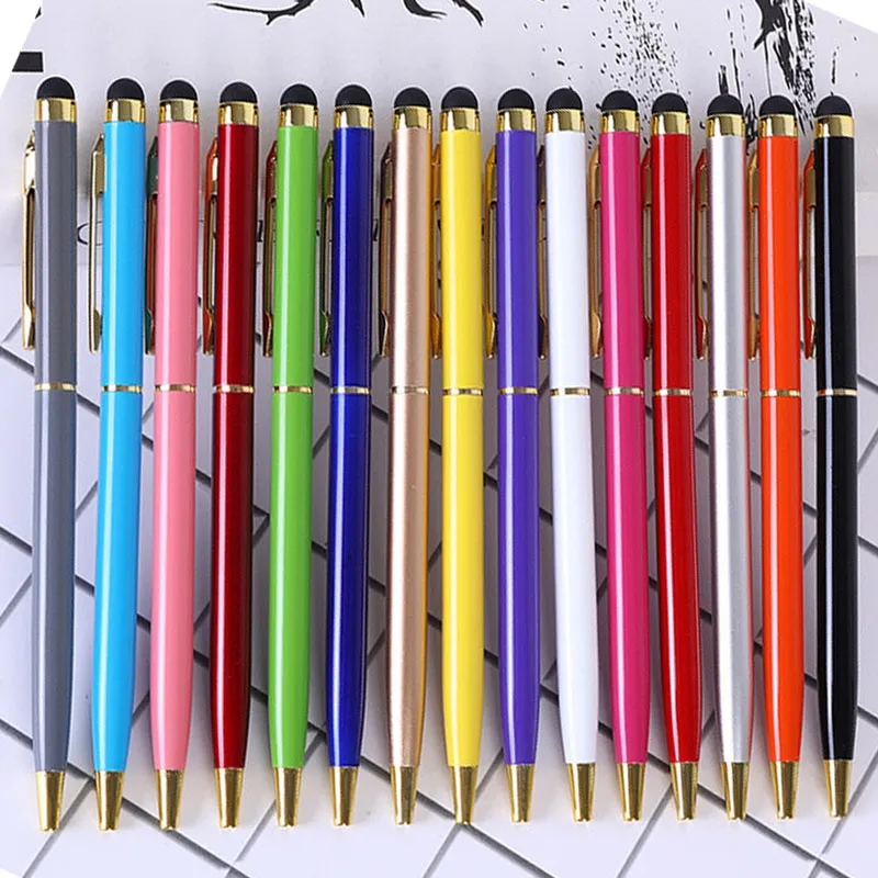 Gold Trim Metallic Twister Stylus Pen 4