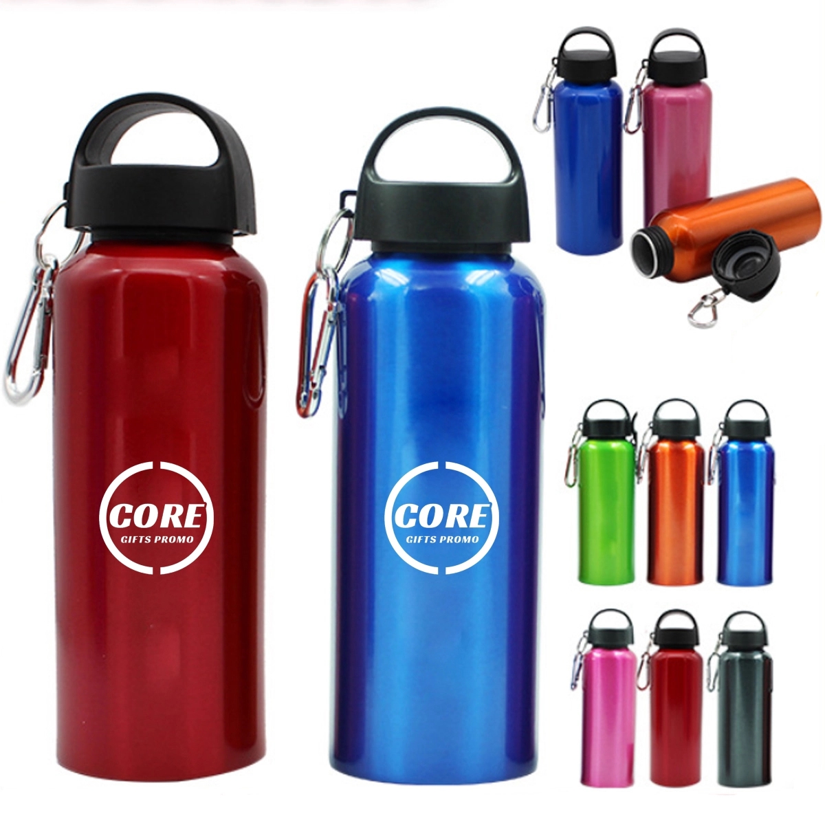 Classic Aluminum Water Bottle, custom water bottle with logo imprint 2