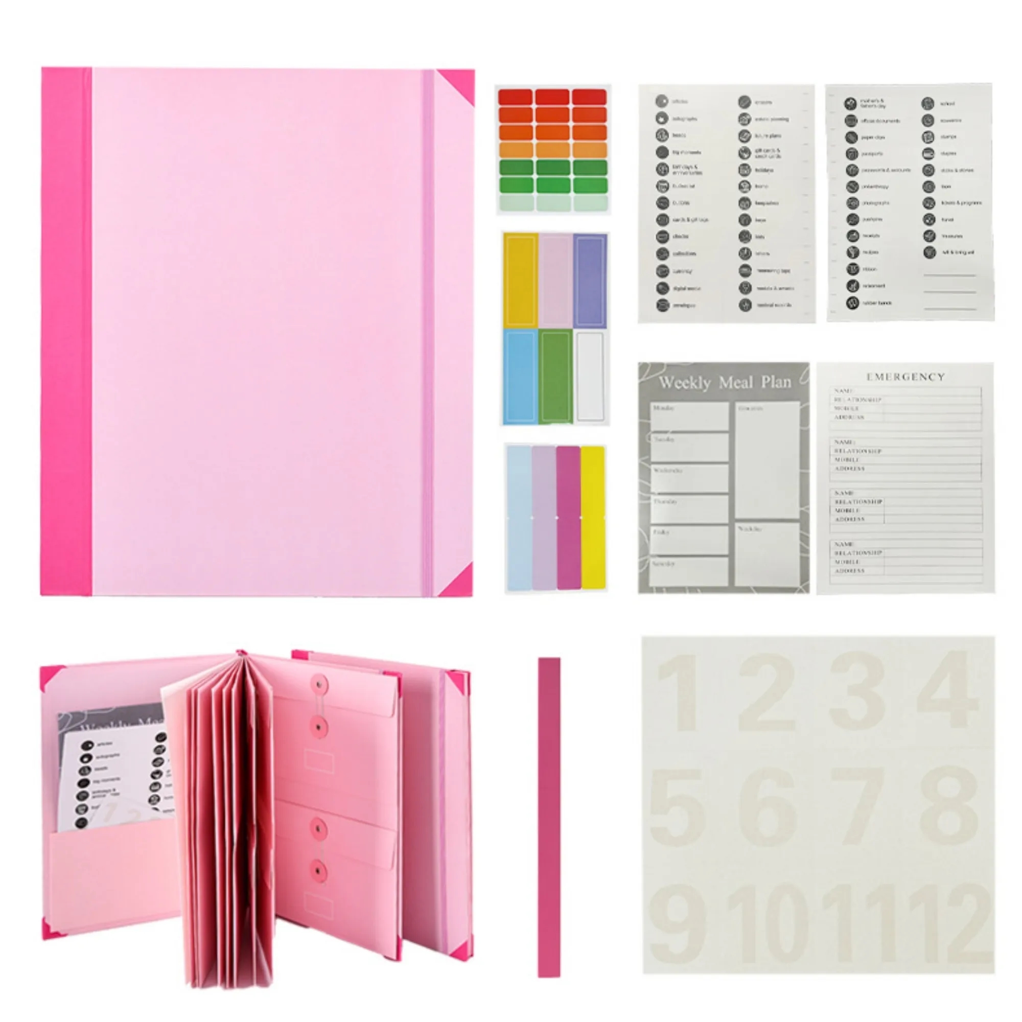 Expandable File Folder Paper Organizer Document Holder 9