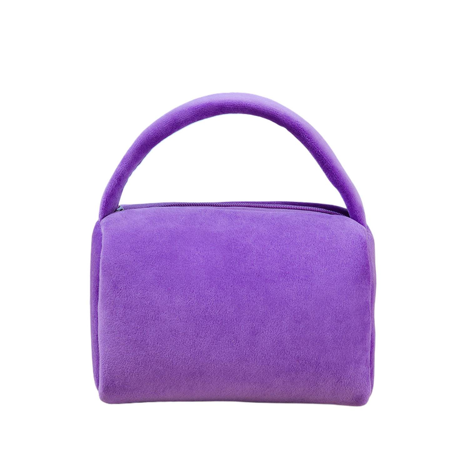 Women Large Capacity Lightweight Plush Soft Makeup Bag 4