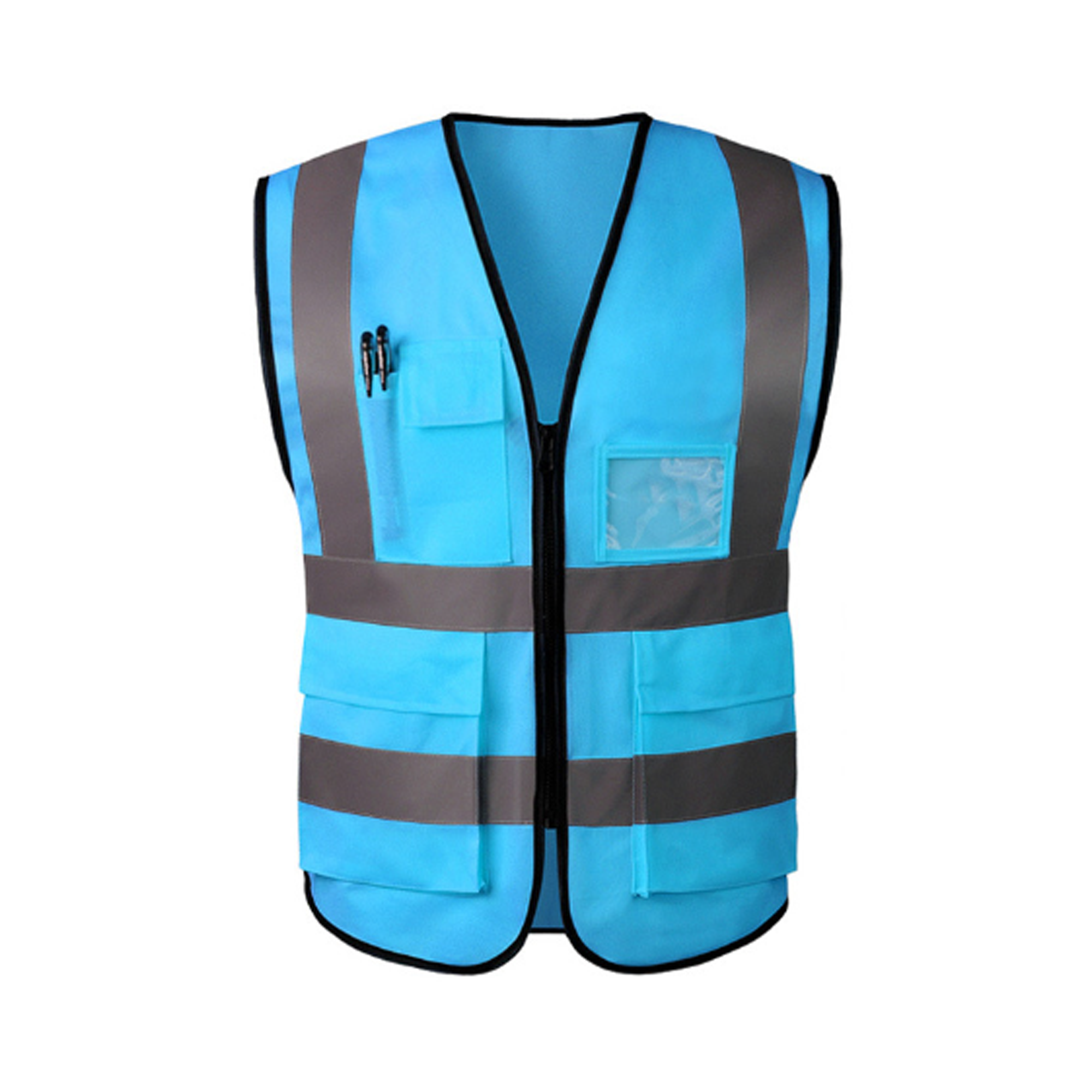 Multiple Pocket Reflective Safety Vest 3