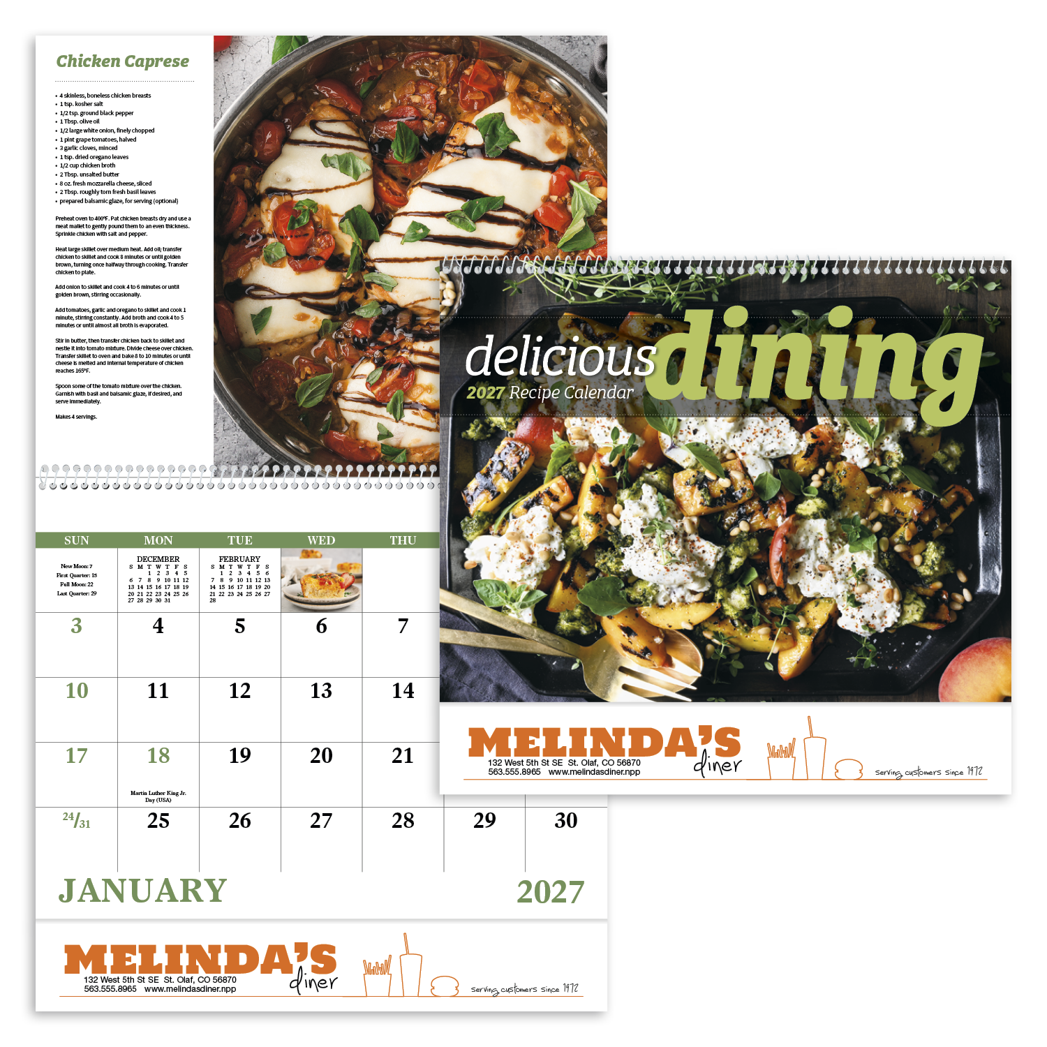 Good Value™ Delicious Dining - Spiral Calendar 12