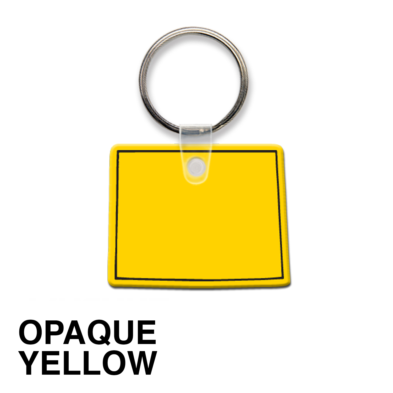 Wyoming State Shape Key Tag (Spot Color) 4
