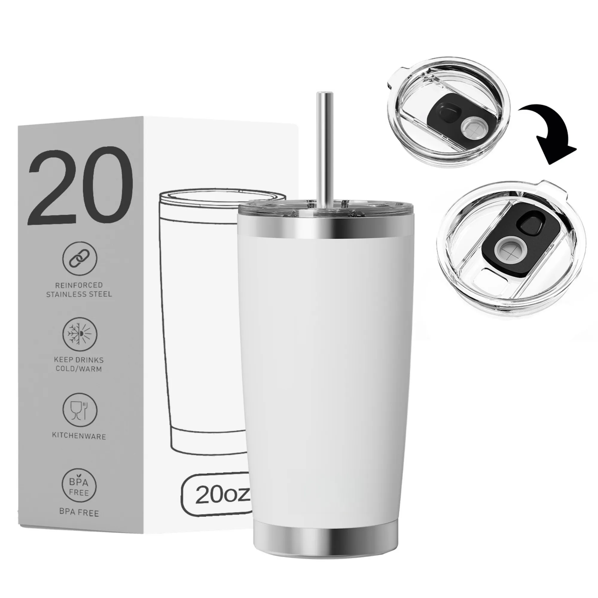 20 oz Vacuum Insulated Stainless Steel Tumbler 5