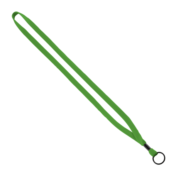 1/2" Cotton Lanyard with Metal Crimp & Split-Ring 31