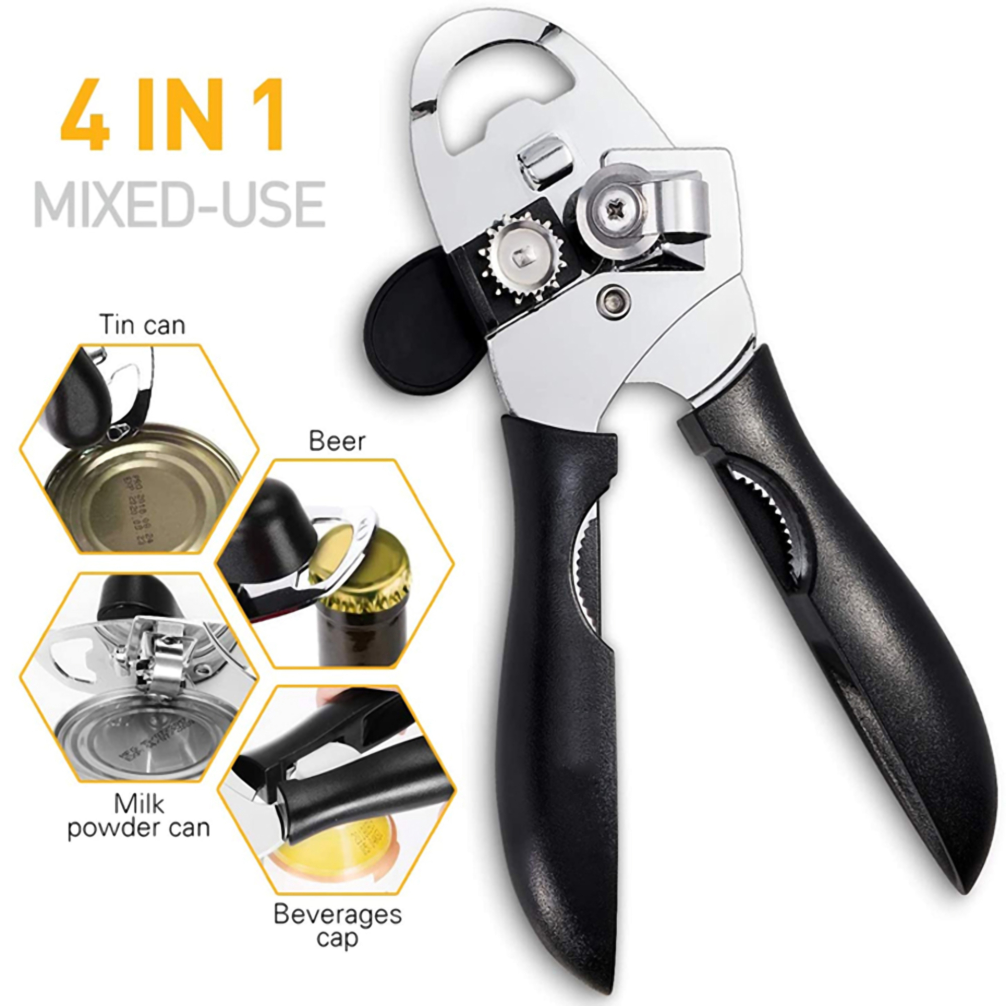 4" 1 Stainless Steel Can Opener 4