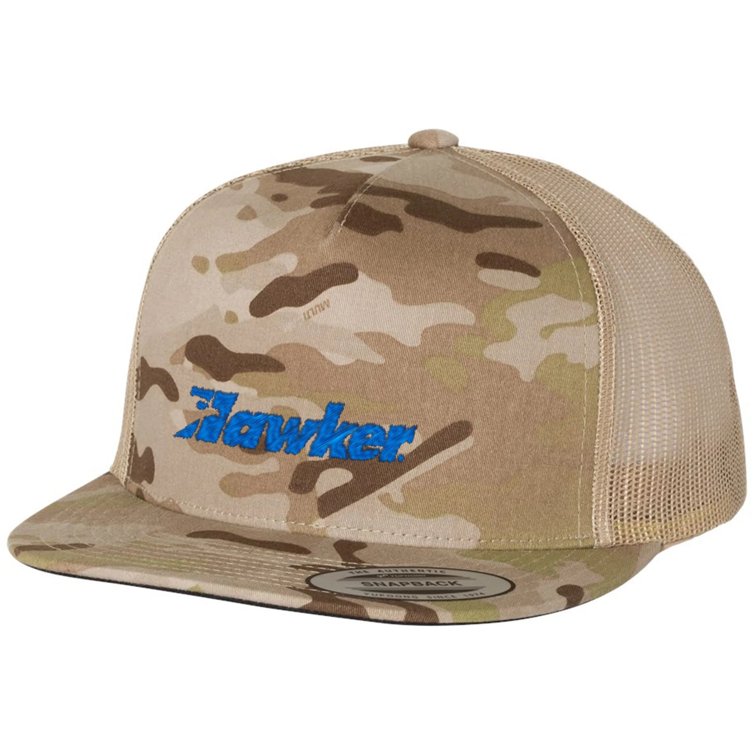 YUPOONG-CLASSIC FLAT BILL TRUCKER CAP 51