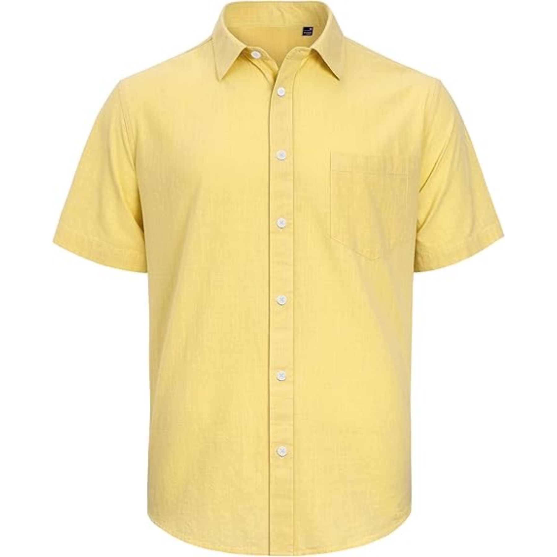 Men's Cotton Linen Short Sleeve Shirt 7