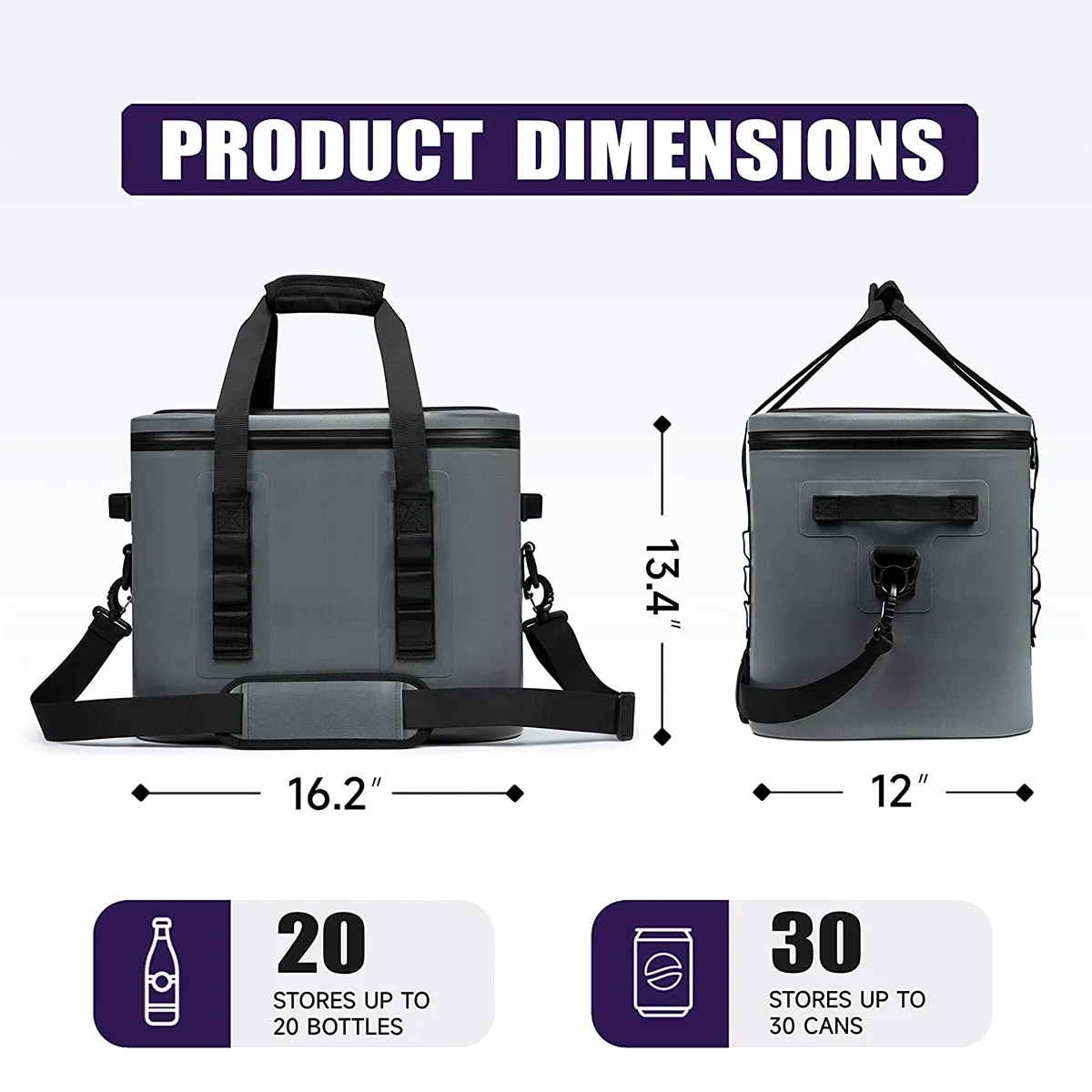30 Cans Soft Waterproof Leak Proof Insulated Cooler Bags 7