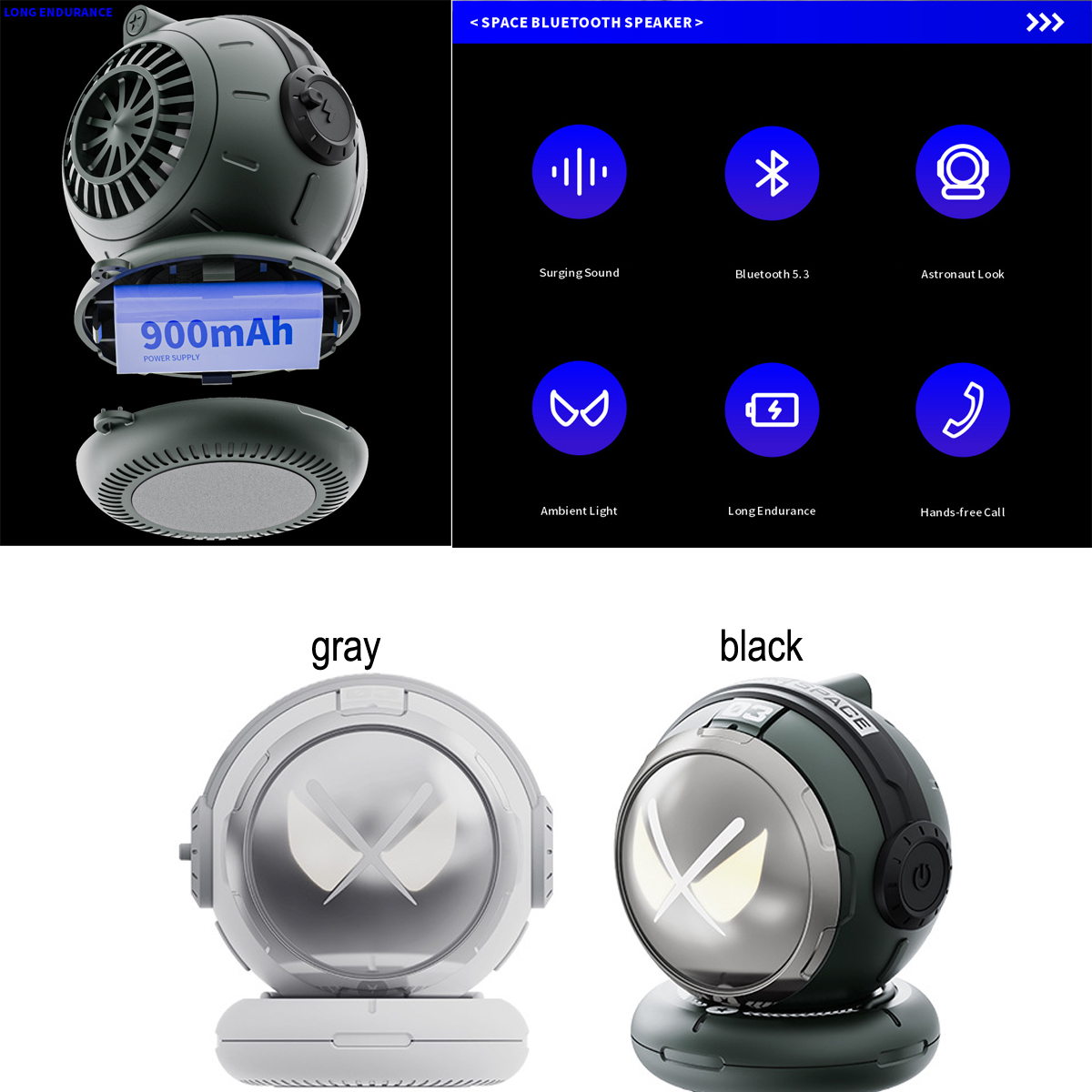 Portable Mini Astronaut Wireless Speaker 1