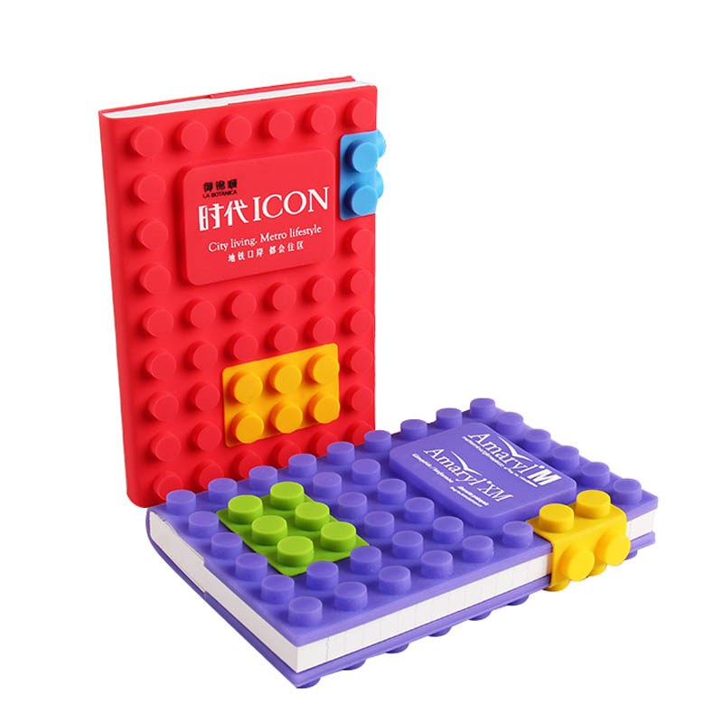 Refillable Block Puzzle Silicone Notebook 4