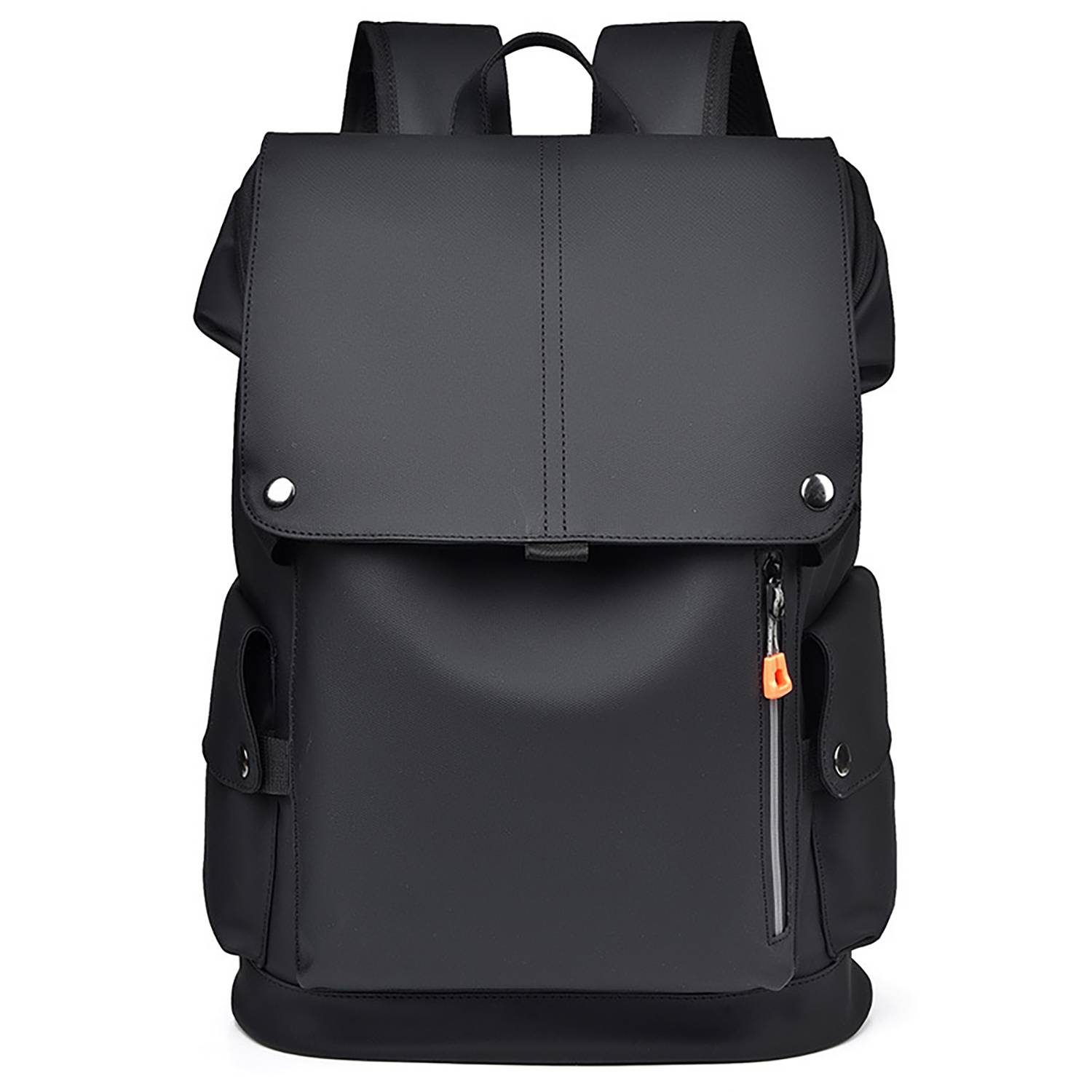 PU Leather Waterproof Business Backpack w/ USB Port 3