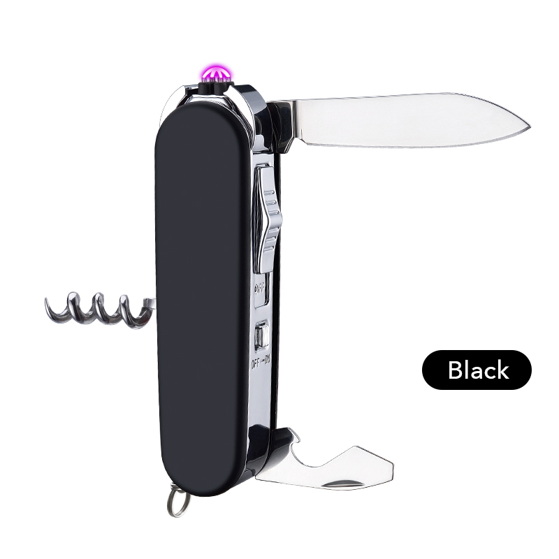 Swissarmy Style 5-In-1 Multi-Function Pocket Knife, Lighter, Corkscrew And More 4