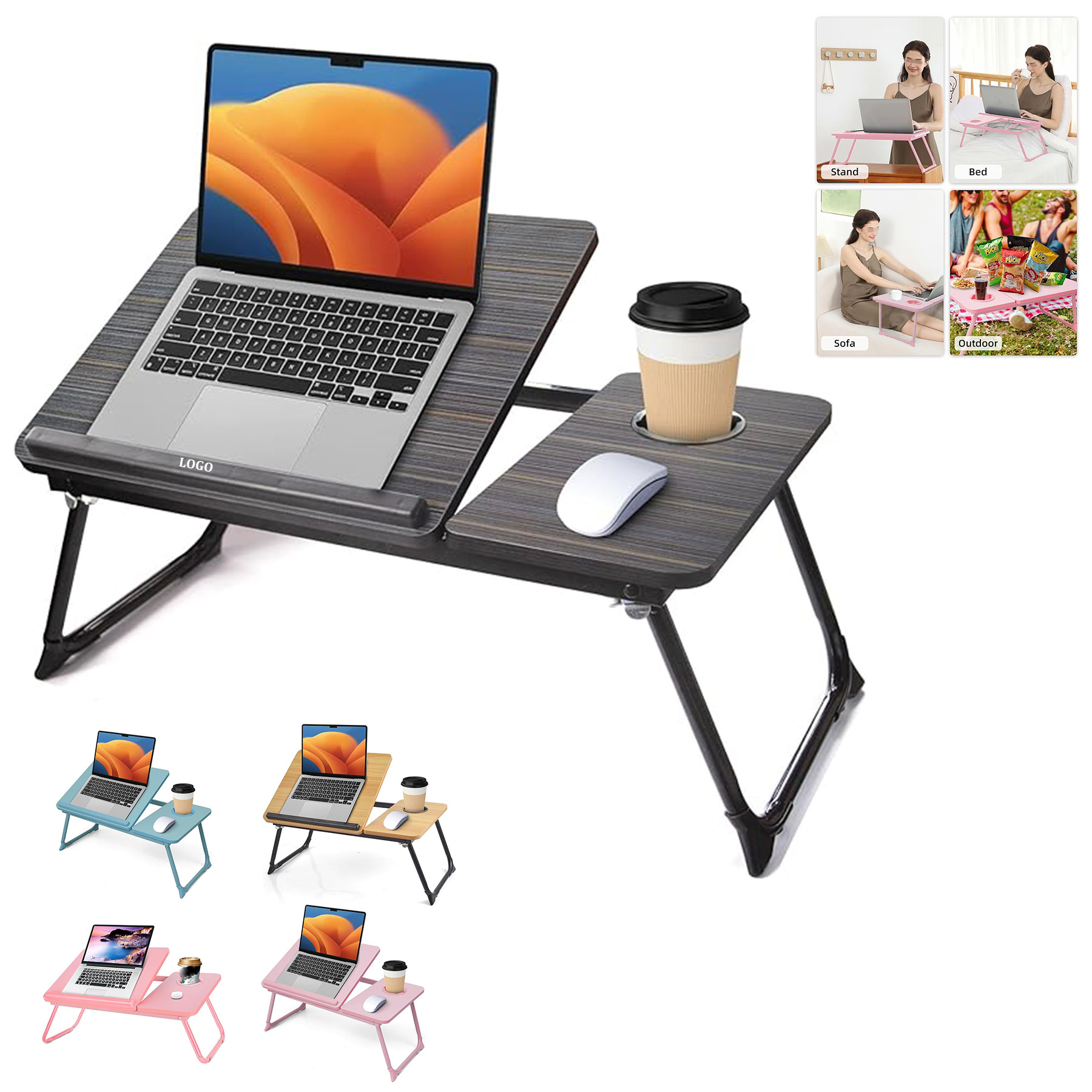 Portable Foldable Bed Tray Table 4