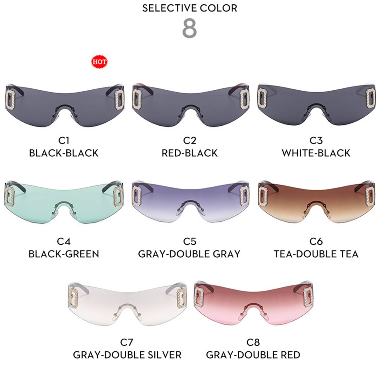 Retro Fashion personalized sunglasses 5