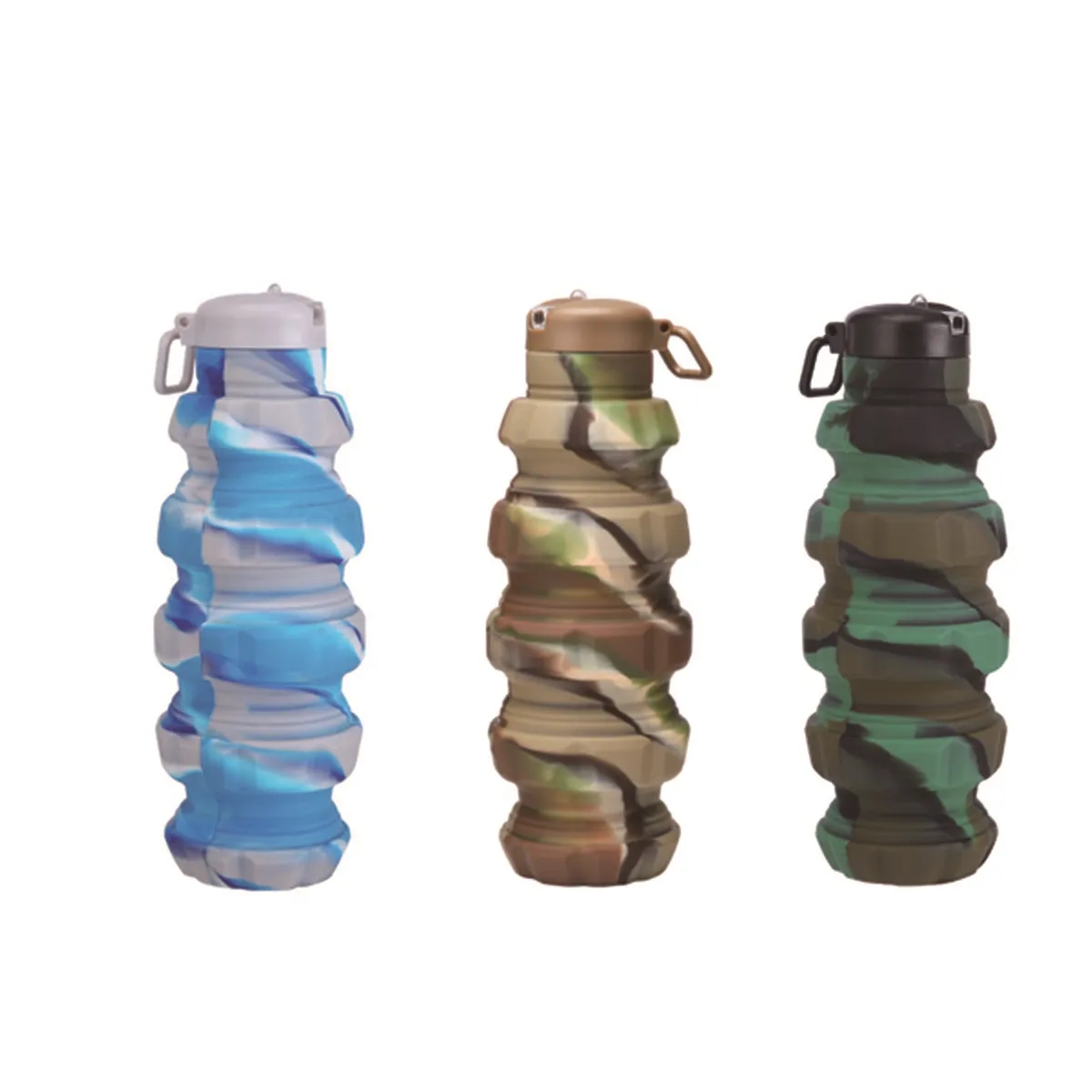 Foldable Silicone Reusable Portable Lightweight Water Bottle 5