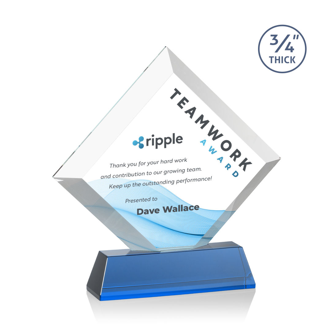 Belaire VividPrint™ Award on Newhaven Base - Sky Blue 4