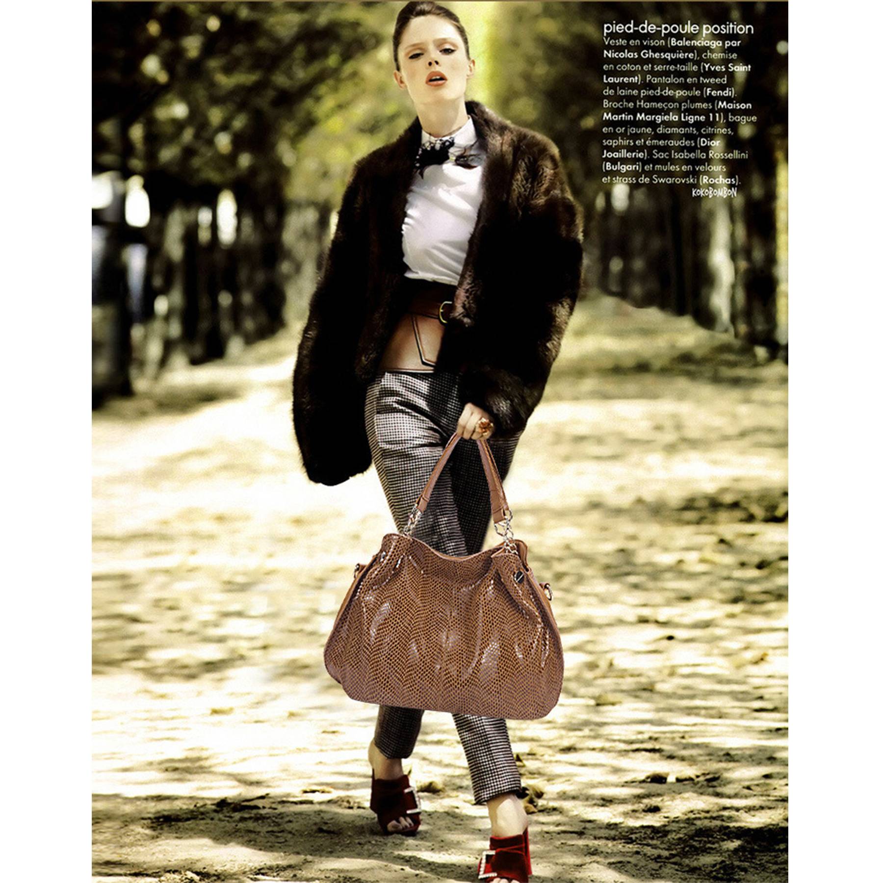 PU Leather Large Serpentine Handbag Tote Bag for women, custom tote bag with logo imprint 6