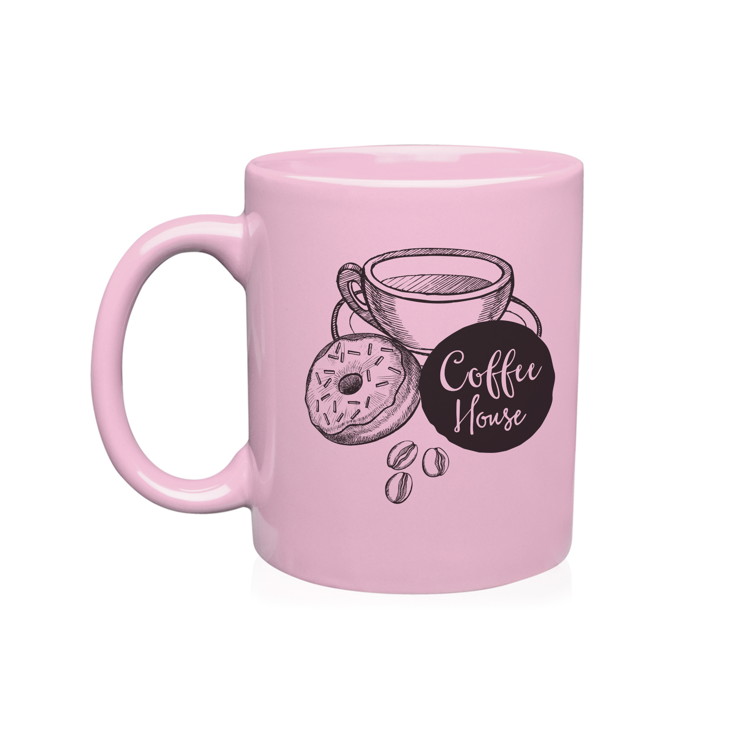 11 oz. Ceramic Custom Mug (1 Color Imprint) 16