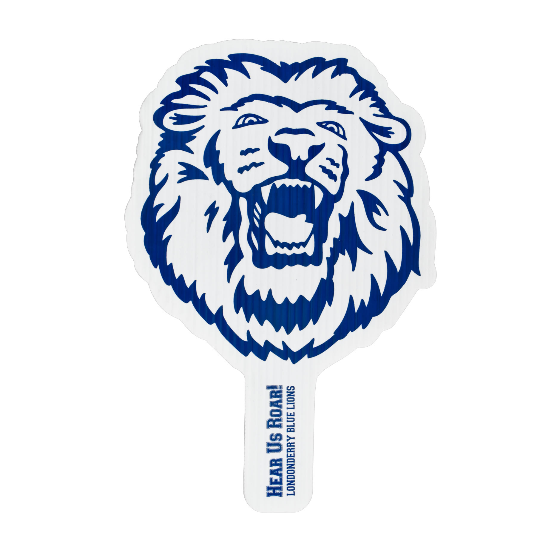 Lion Mascot Hand Fan, Screen Printed 10
