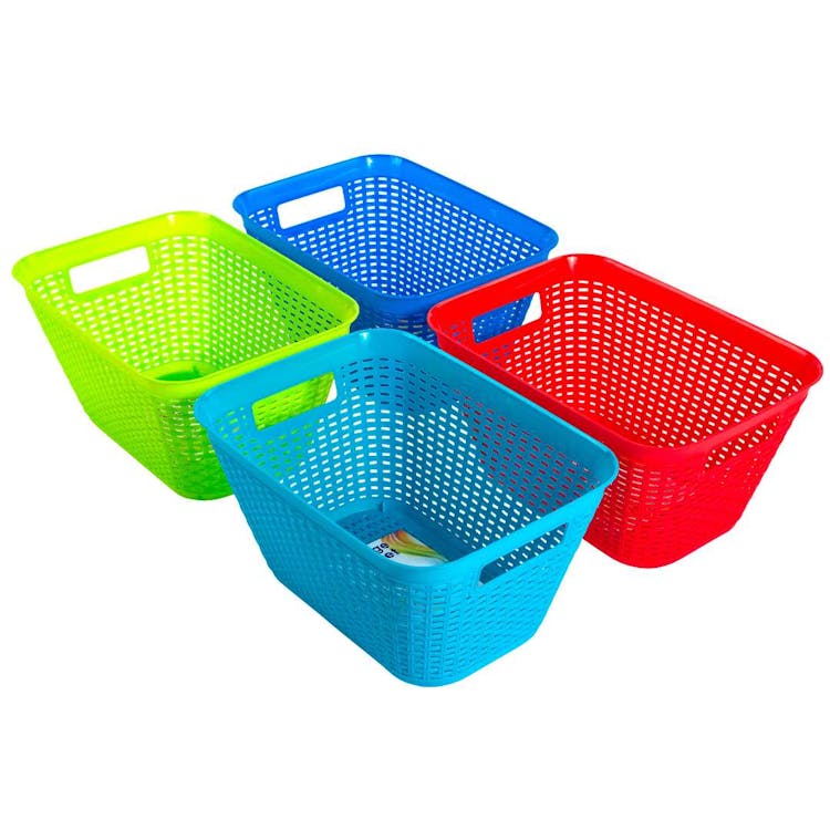 Large Rectangular Baskets - Assorted Colors 2