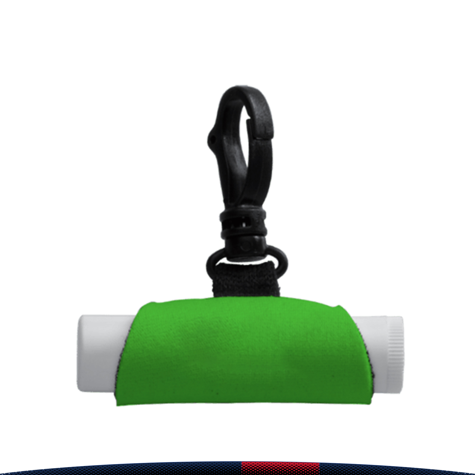 Raleigh Neoprene Swivel Snap Hook Lip Balm Sleeve 12