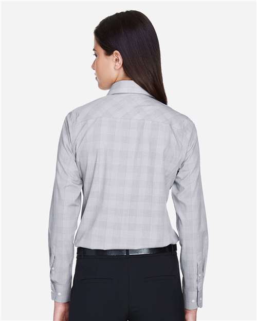 Women's Crown Collection® Glen Plaid Woven Dress Shirt - DG520W 14