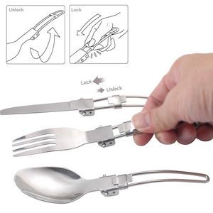 3 In 1 Stainless Steel Knife Fork Spoon Set Flatware With Key Ring 15