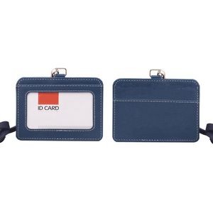 RFID Blocking PU Leather Card Holder with Lanyard 6