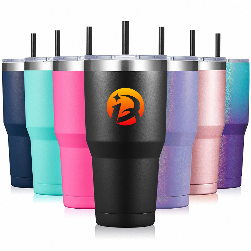 20Oz Stainless Steel Tumbler Insulated Cup With Lid & Straw 8
