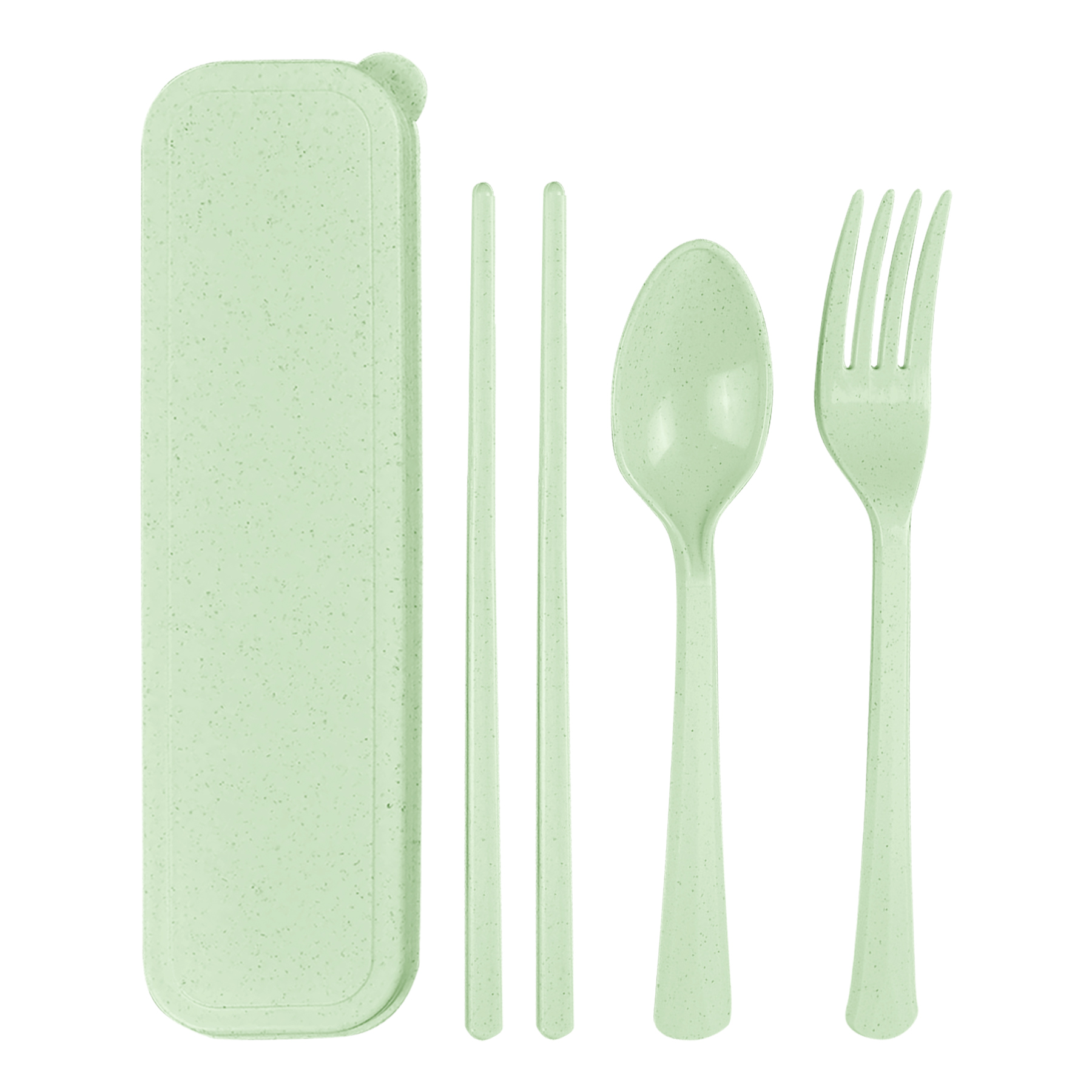 Portable Wheat Straw Tableware 3-Piece Set 8