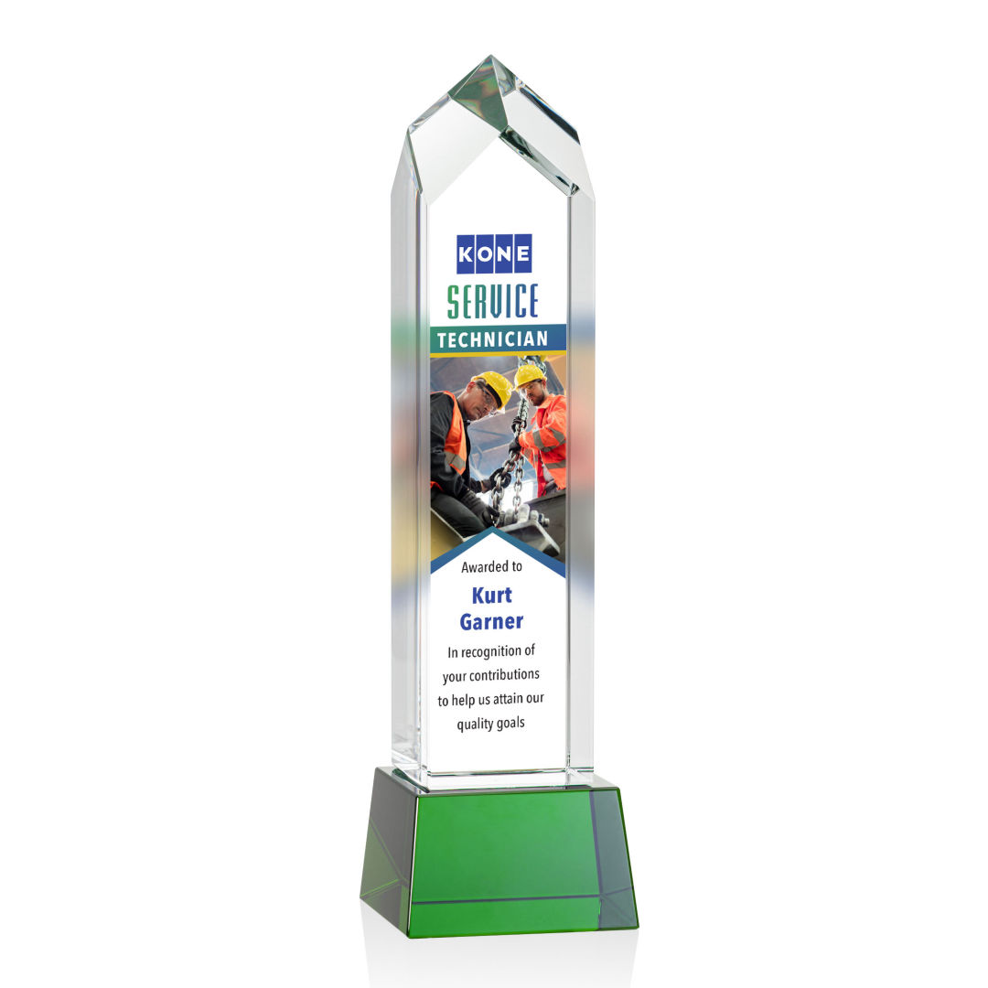 Clarington VividPrint™ Award on Base - Green 5