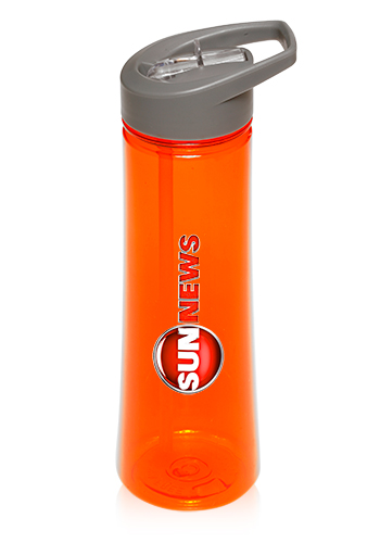 22 oz. Plastic Sports Water Bottles with Drink Spout 16