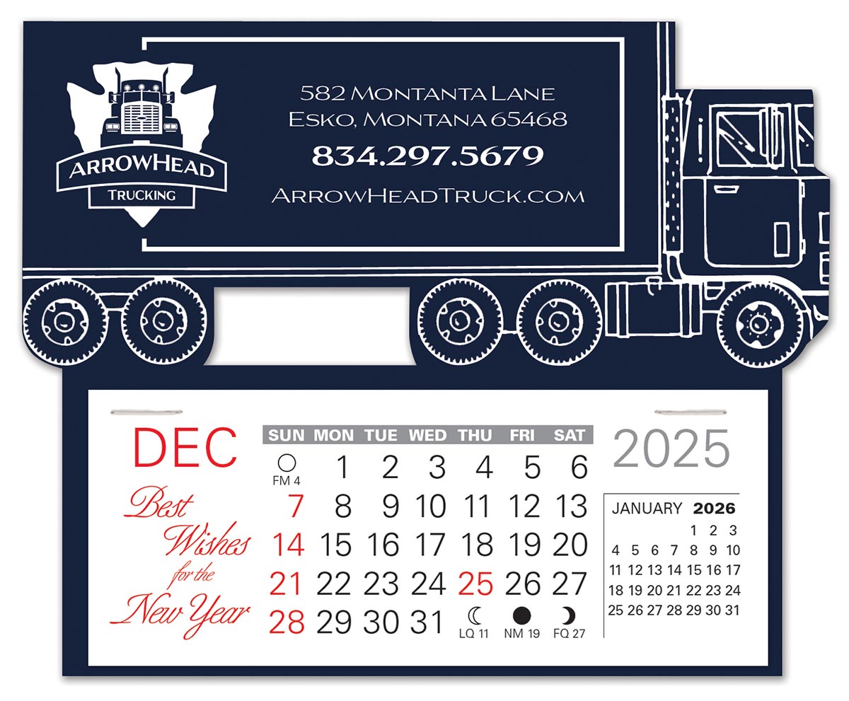 Semi Truck Easy Stick™ Calendar 1