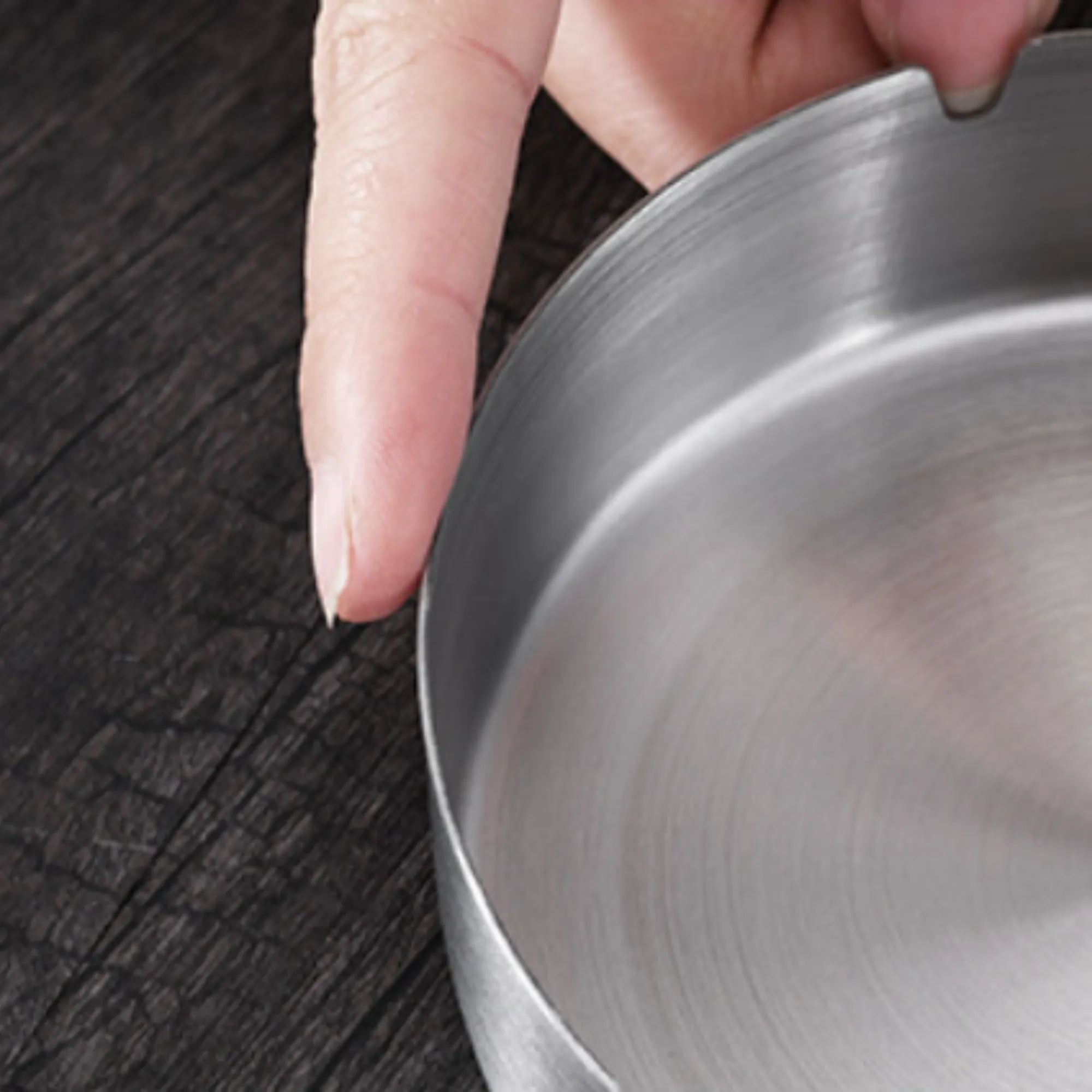 Stainless steel commercial minimalist advertising  ashtray 2