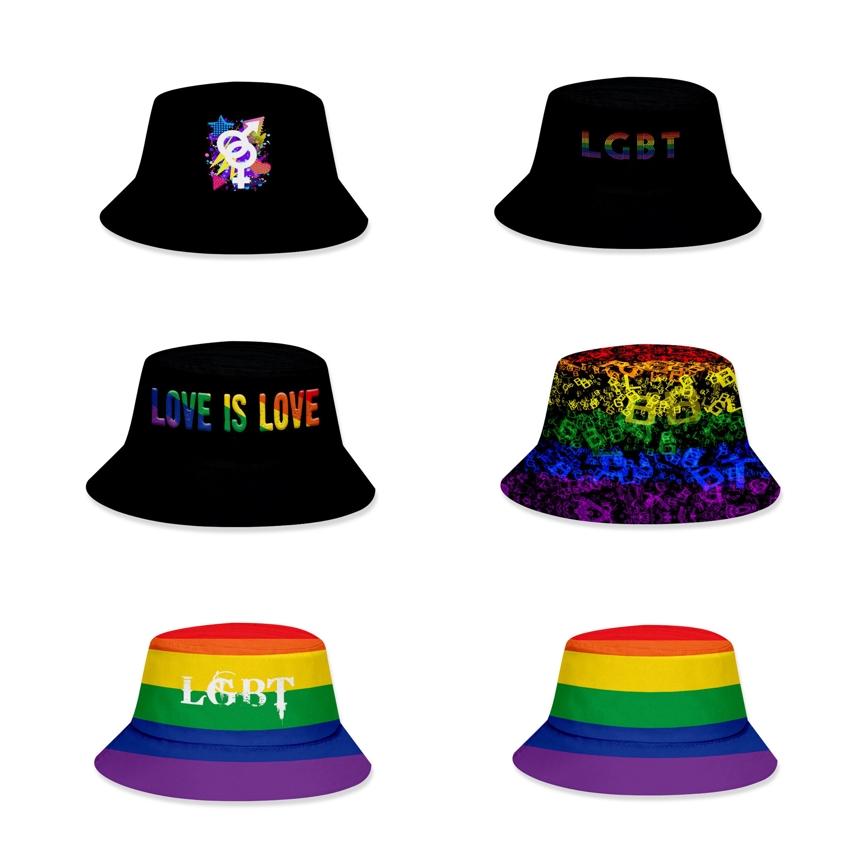 Rainbow Bucket Hat 6