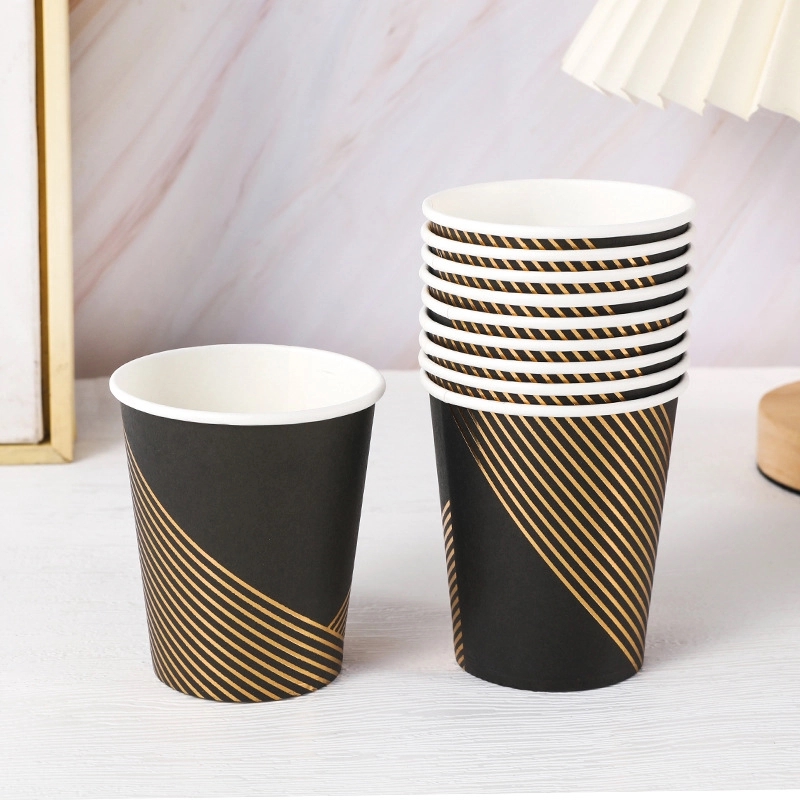 9 oz Disposable Party Picnic Beverage Ice Cream Paper Cup 8