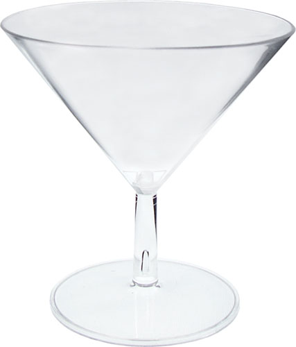 3oz Plastic Mini Stemmed Martini Glass CLOSE OUT 2