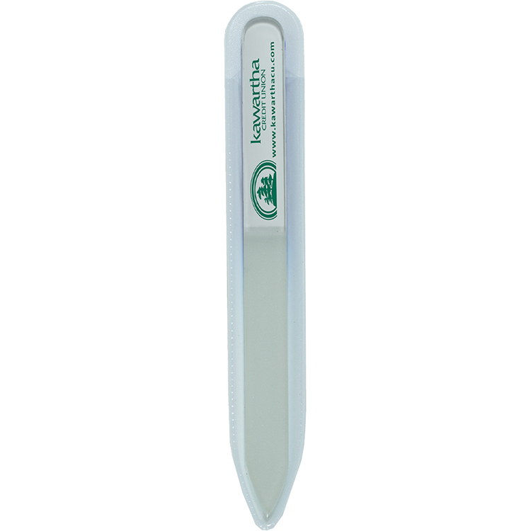 "Nailed It" Tempered Glass Nail File in Clear Sleeve 19