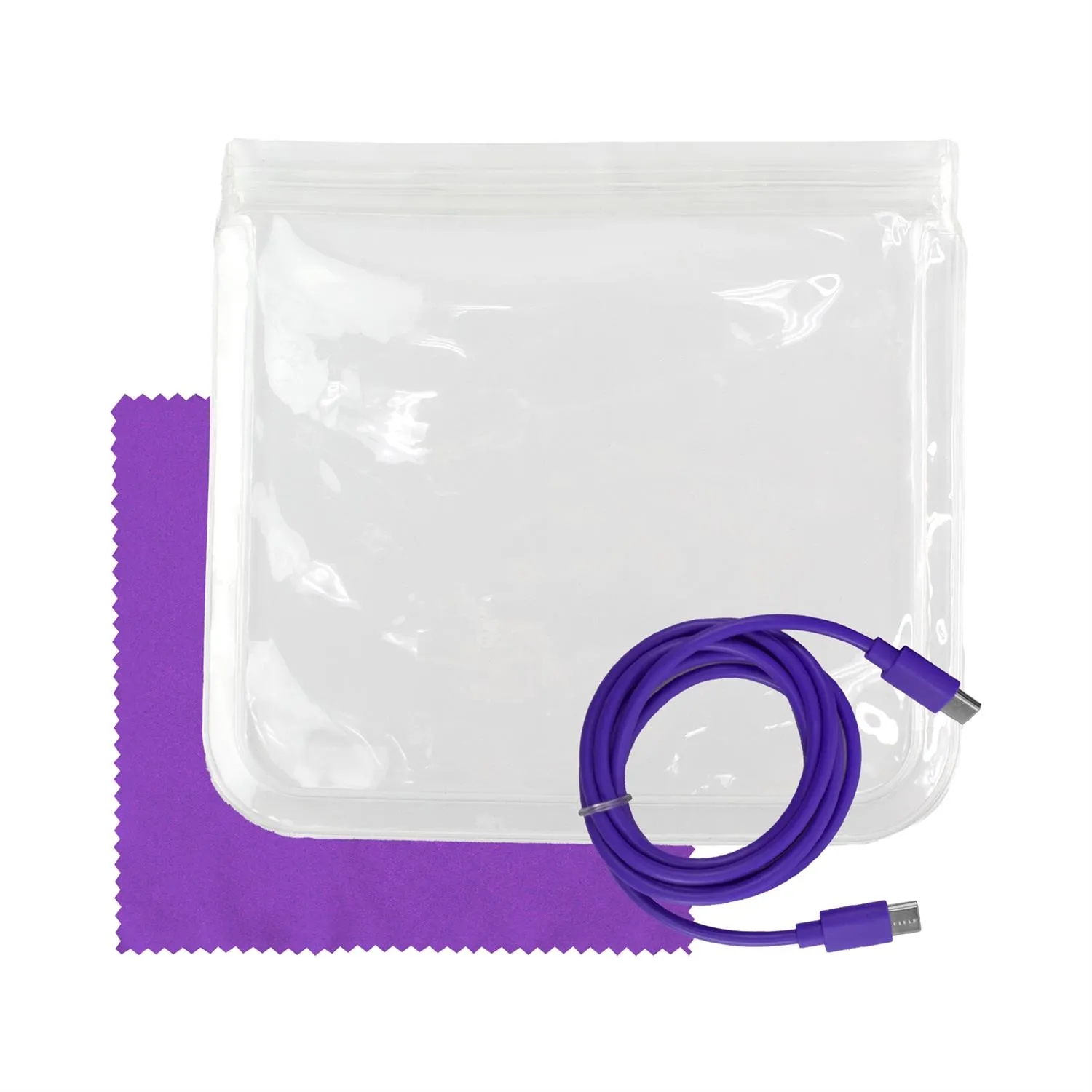 Clear C to C Cable & Cloth Set 9