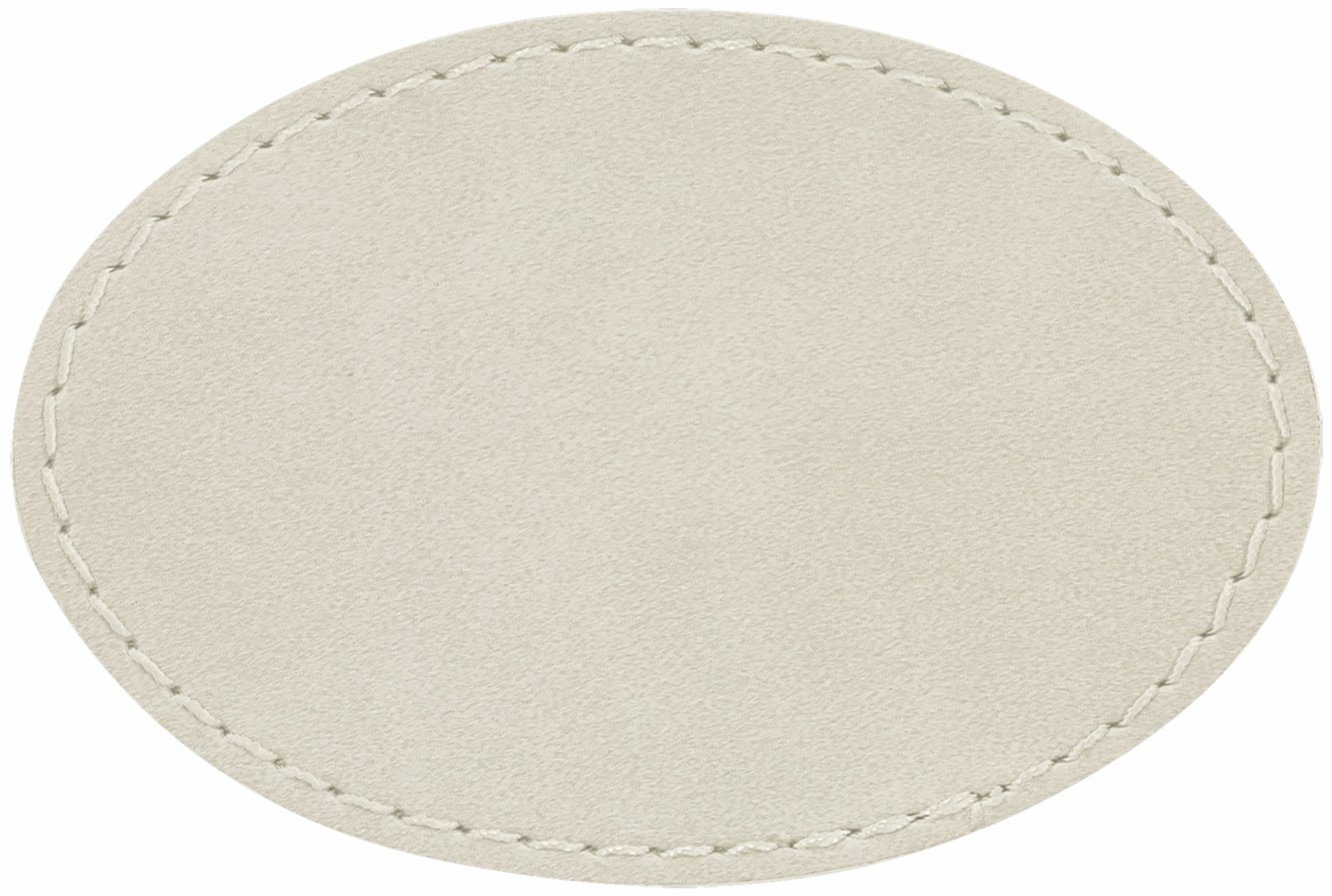 3 1/2" x 2 1/2" Oval Leatherette Patch with Adhesive 10